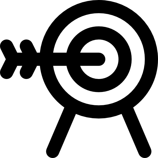 Archery Basic Black Outline icon