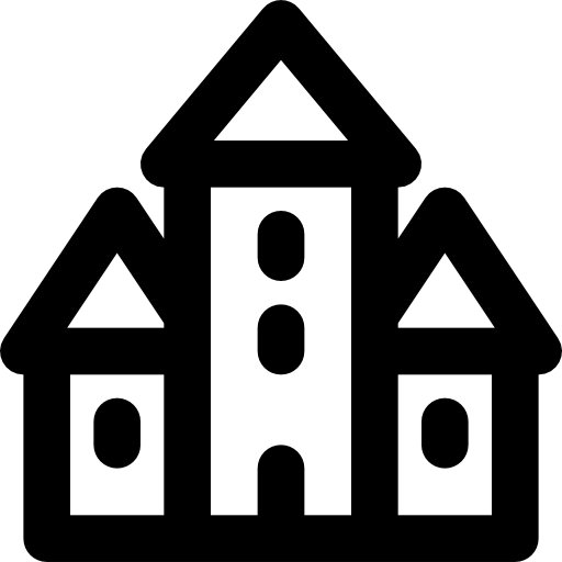 castillo Basic Black Outline icono