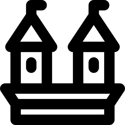 zamek Basic Black Outline ikona