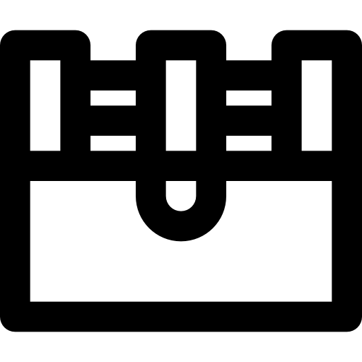 cofre Basic Black Outline icono