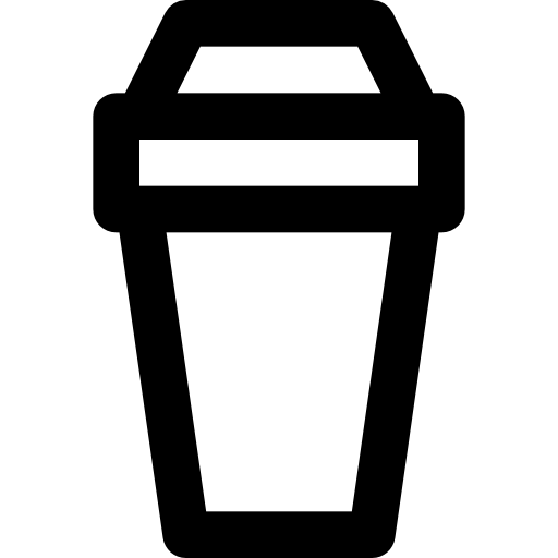 Coffee cup Basic Black Outline icon