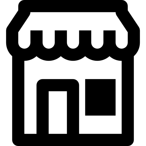 Кофейный магазин Basic Black Outline иконка