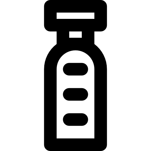 botella Basic Black Outline icono