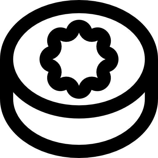 galleta Basic Black Outline icono