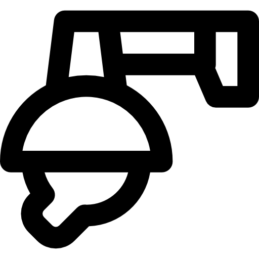 Security camera Basic Black Outline icon