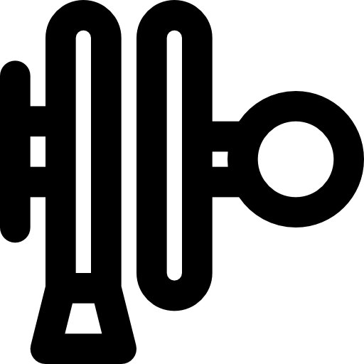 tubo flessibile Basic Black Outline icona