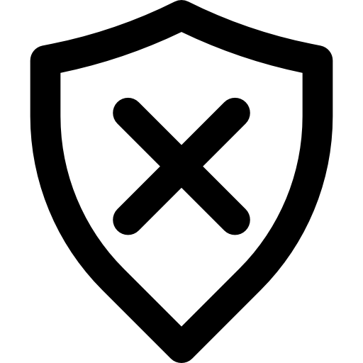 Shield Basic Black Outline icon