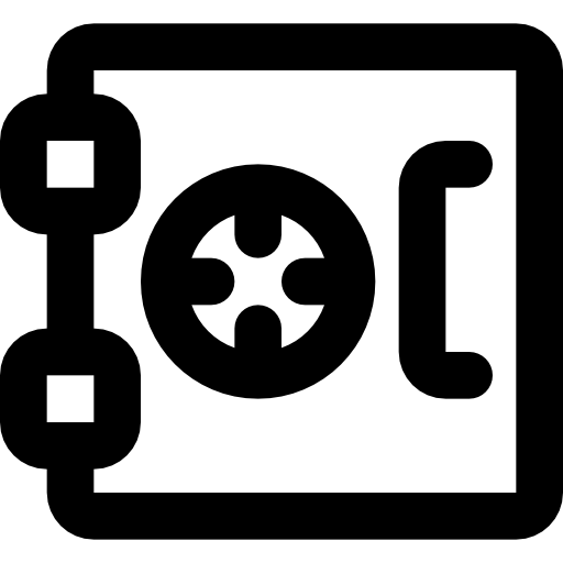 금고 Basic Black Outline icon