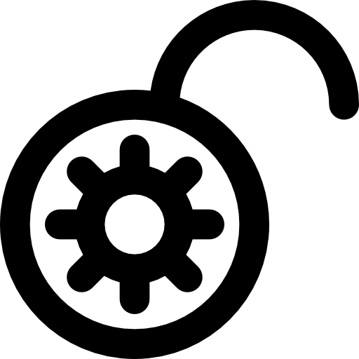 Padlock Basic Black Outline icon