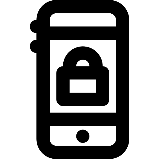 smartphone Basic Black Outline icona