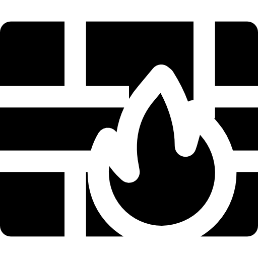 cortafuegos Basic Black Solid icono