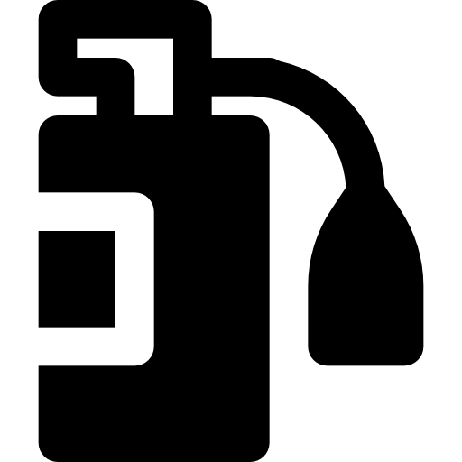brandblusser Basic Black Solid icoon