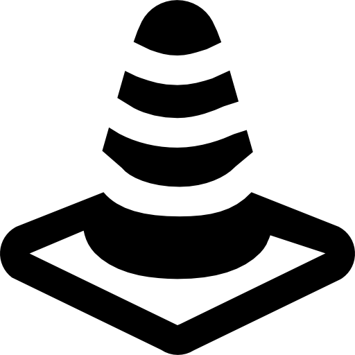 Дорожный конус Basic Black Solid иконка