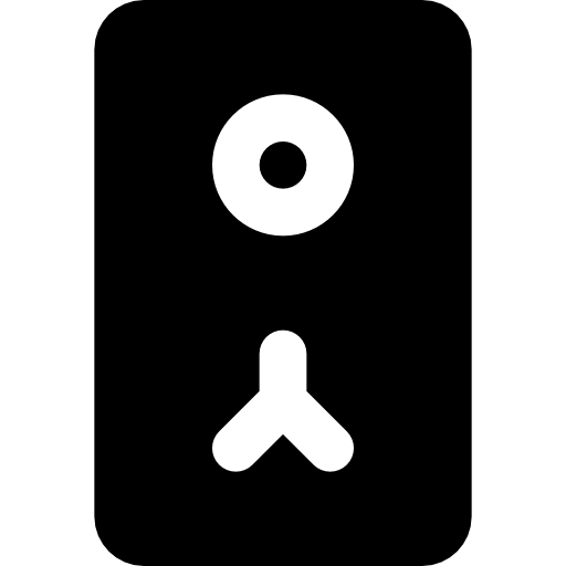 coffre-fort Basic Black Solid Icône