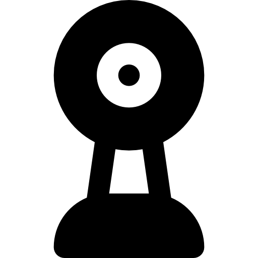 webcam Basic Black Solid Icône