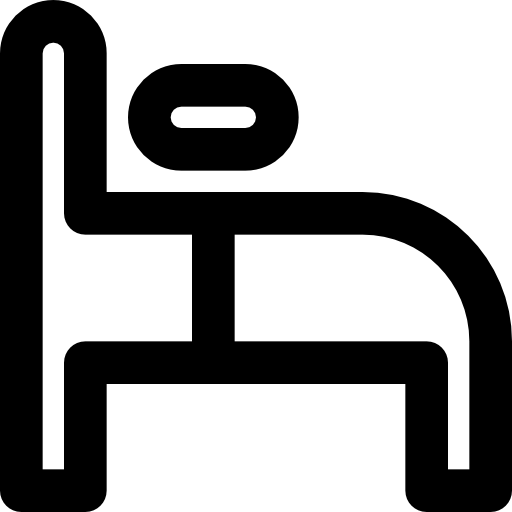 침대 Basic Black Outline icon