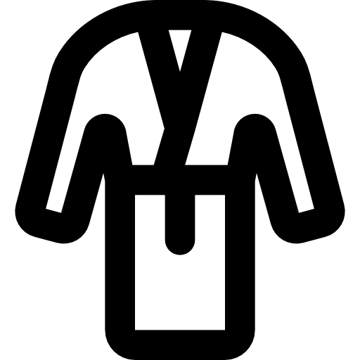 bademantel Basic Black Outline icon