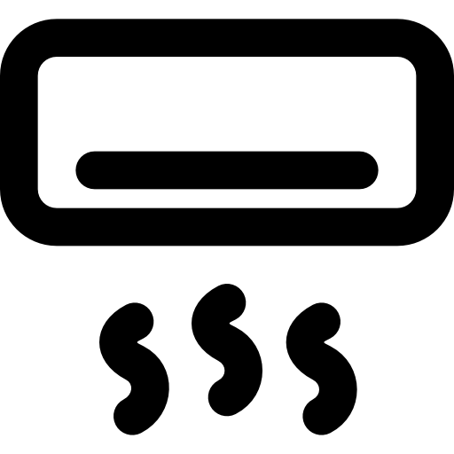 condizionatore Basic Black Outline icona