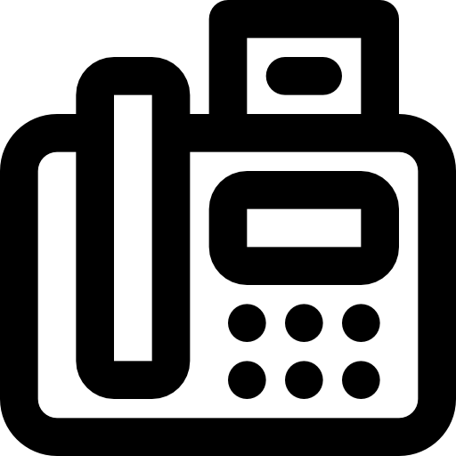 telefon Basic Black Outline ikona