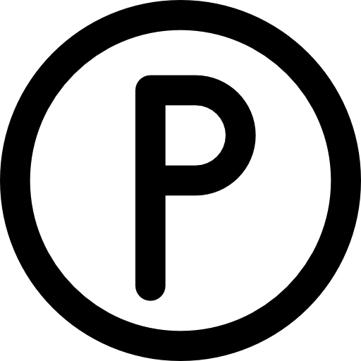 parcheggio Basic Black Outline icona