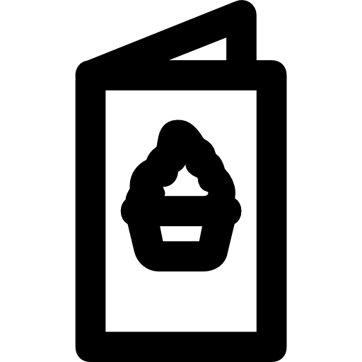 speisekarte Basic Black Outline icon