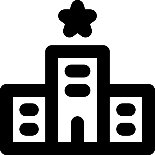 hotel Basic Black Outline icon