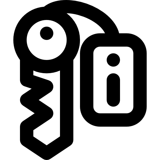 방 열쇠 Basic Black Outline icon