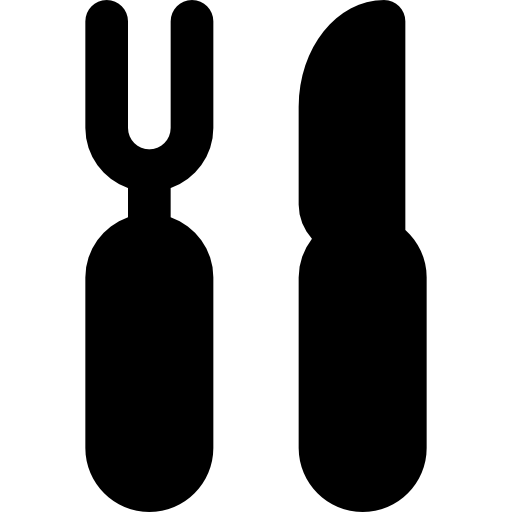 besteck Basic Black Solid icon