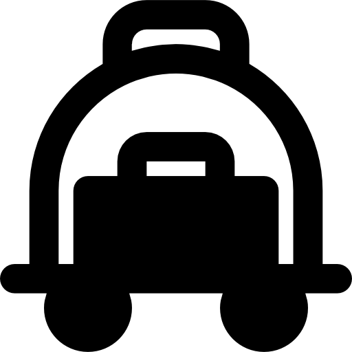 Luggage Basic Black Solid icon