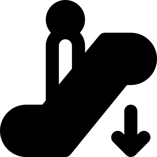 Эскалатор Basic Black Solid иконка