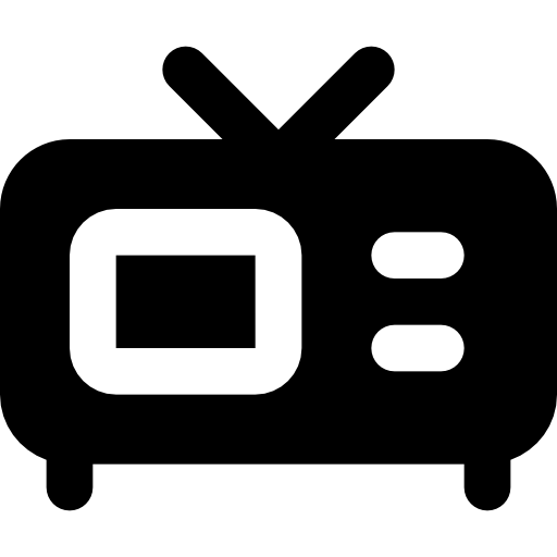 Телевидение Basic Black Solid иконка