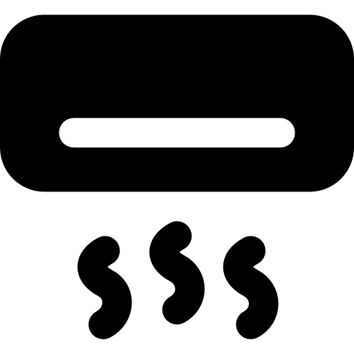 Air conditioner Basic Black Solid icon