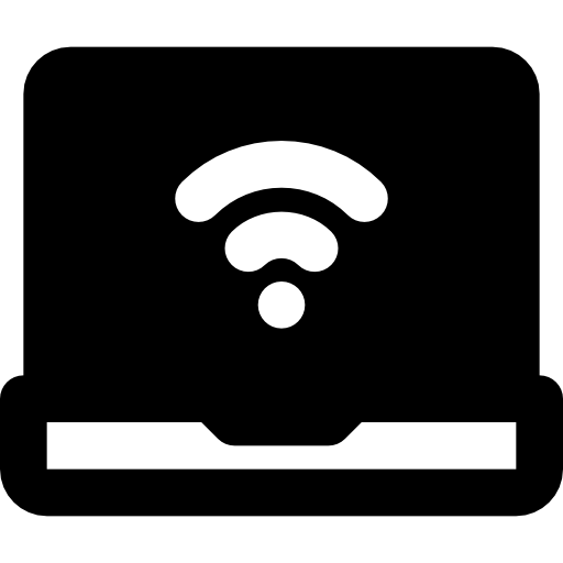 laptop Basic Black Solid icon