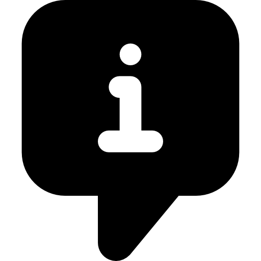 información Basic Black Solid icono