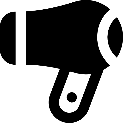 Hairdryer Basic Black Solid icon