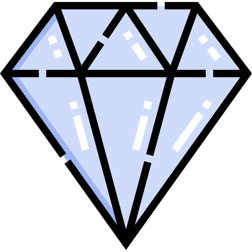다이아몬드 Detailed Straight Lineal color icon
