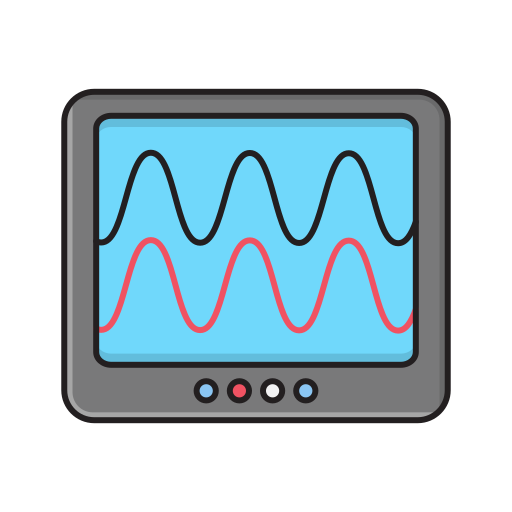 monitor Vector Stall Lineal Color icon