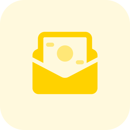 Mail out Pixel Perfect Tritone icon