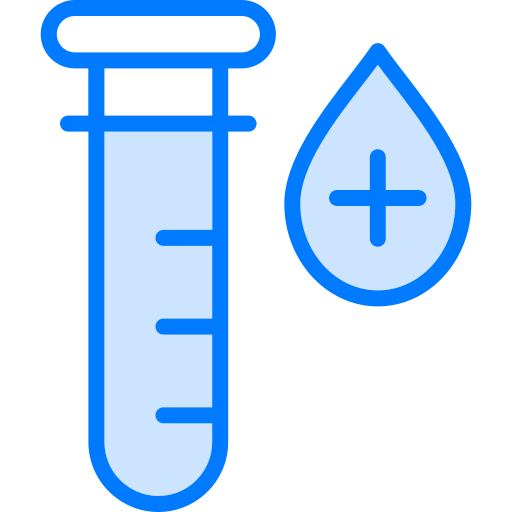 Blood test Generic Blue icon
