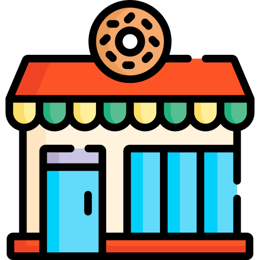 Магазин пончиков Special Lineal color иконка