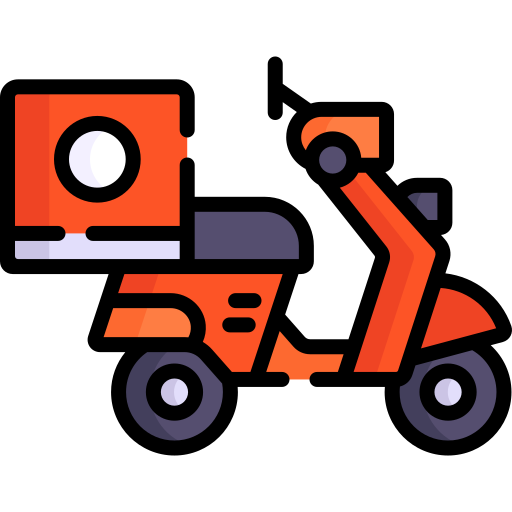 Delivery bike Special Lineal color icon