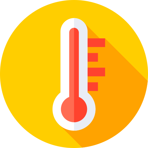thermometer Flat Circular Flat icoon