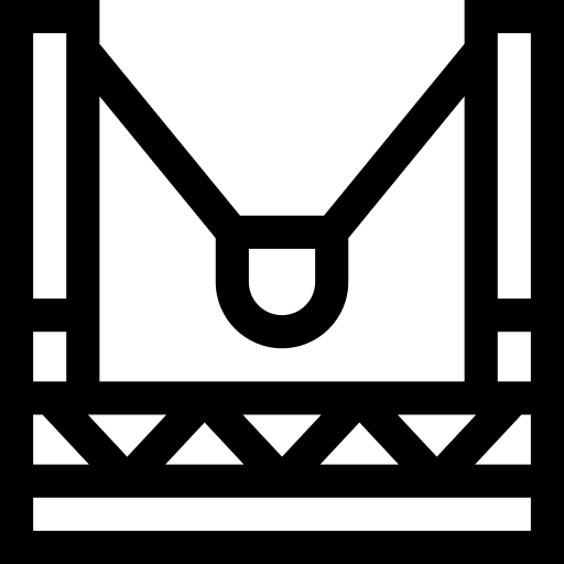 trampolim Basic Straight Lineal Ícone