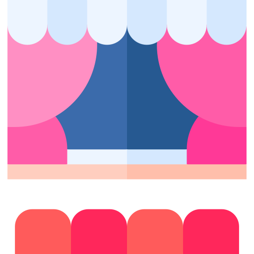 Stage Basic Straight Flat icon