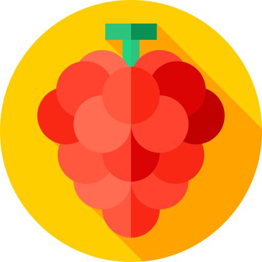 uva Flat Circular Flat icono