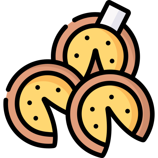 biscotto della fortuna Special Lineal color icona