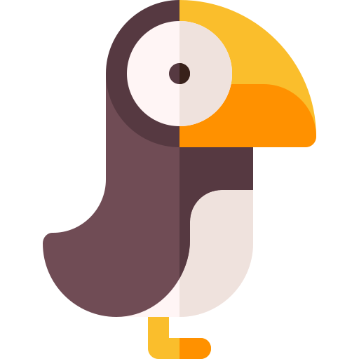 papegaaiduiker Basic Rounded Flat icoon