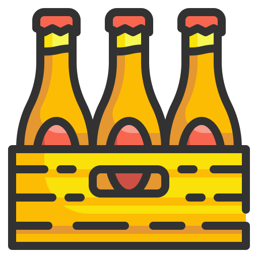scatola di birra Wanicon Lineal Color icona
