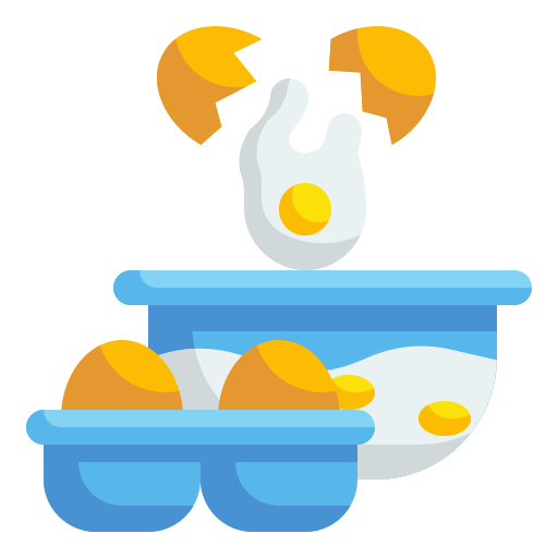 huevo roto Wanicon Flat icono