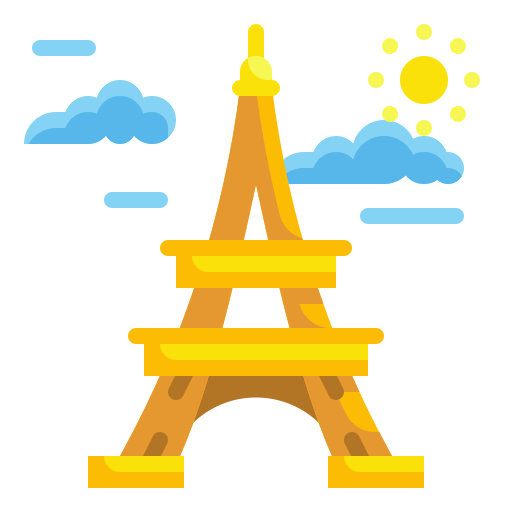 torre eiffel Wanicon Flat icono